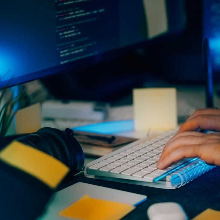 iOS app development workspace